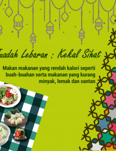 Juadah Lebaran Kekal Sihat : Makan Makanan Yang Rendah Kalori